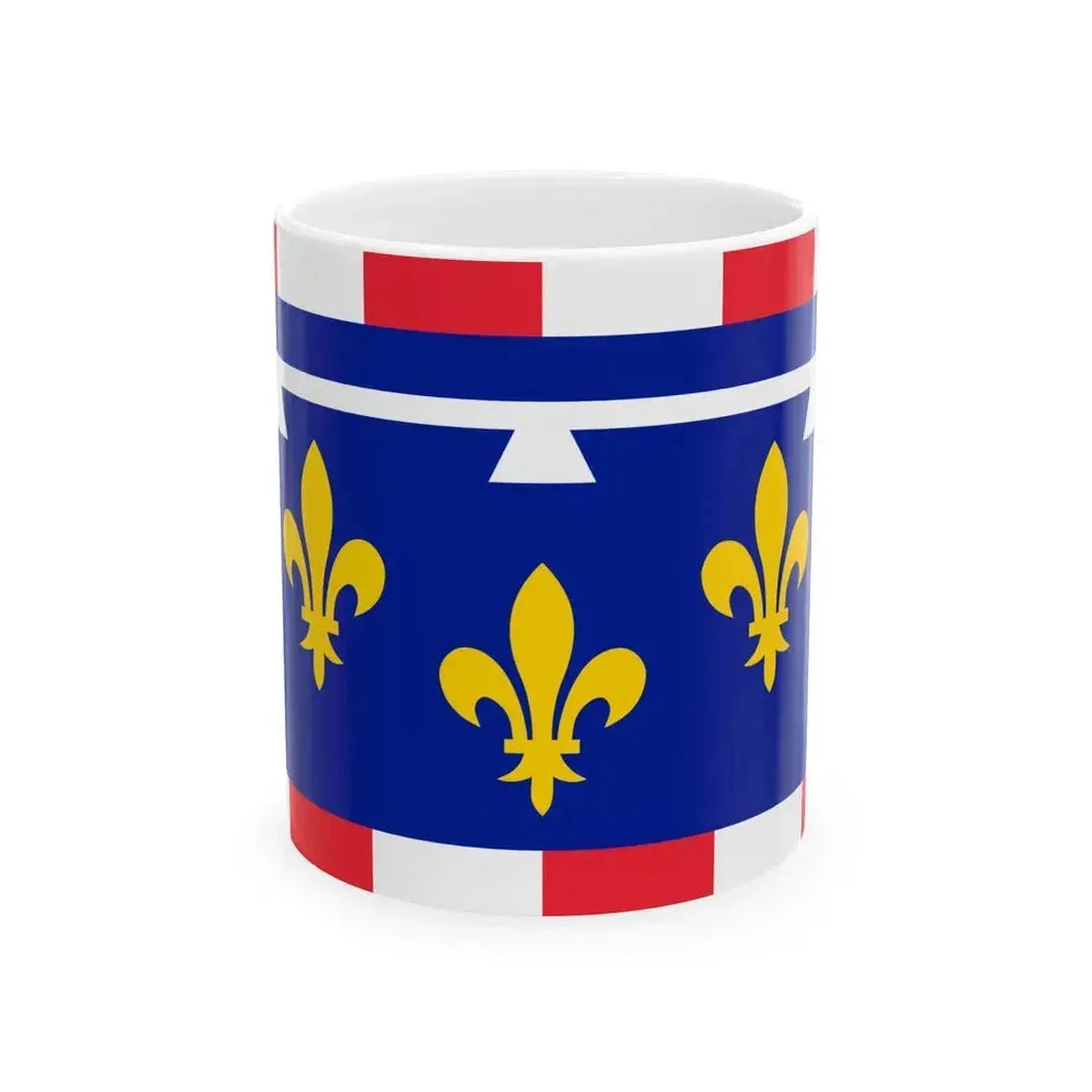 Flag of Centre Val de Loire France 2 - White Coffee Mug 11oz - Go Mug Yourself