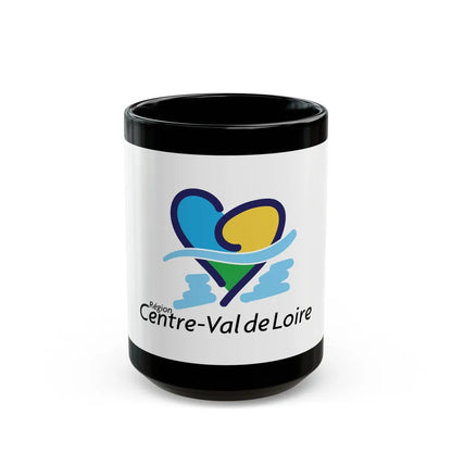 Flag of Centre Val de Loire France - Black Coffee Mug-15oz-Go Mug Yourself