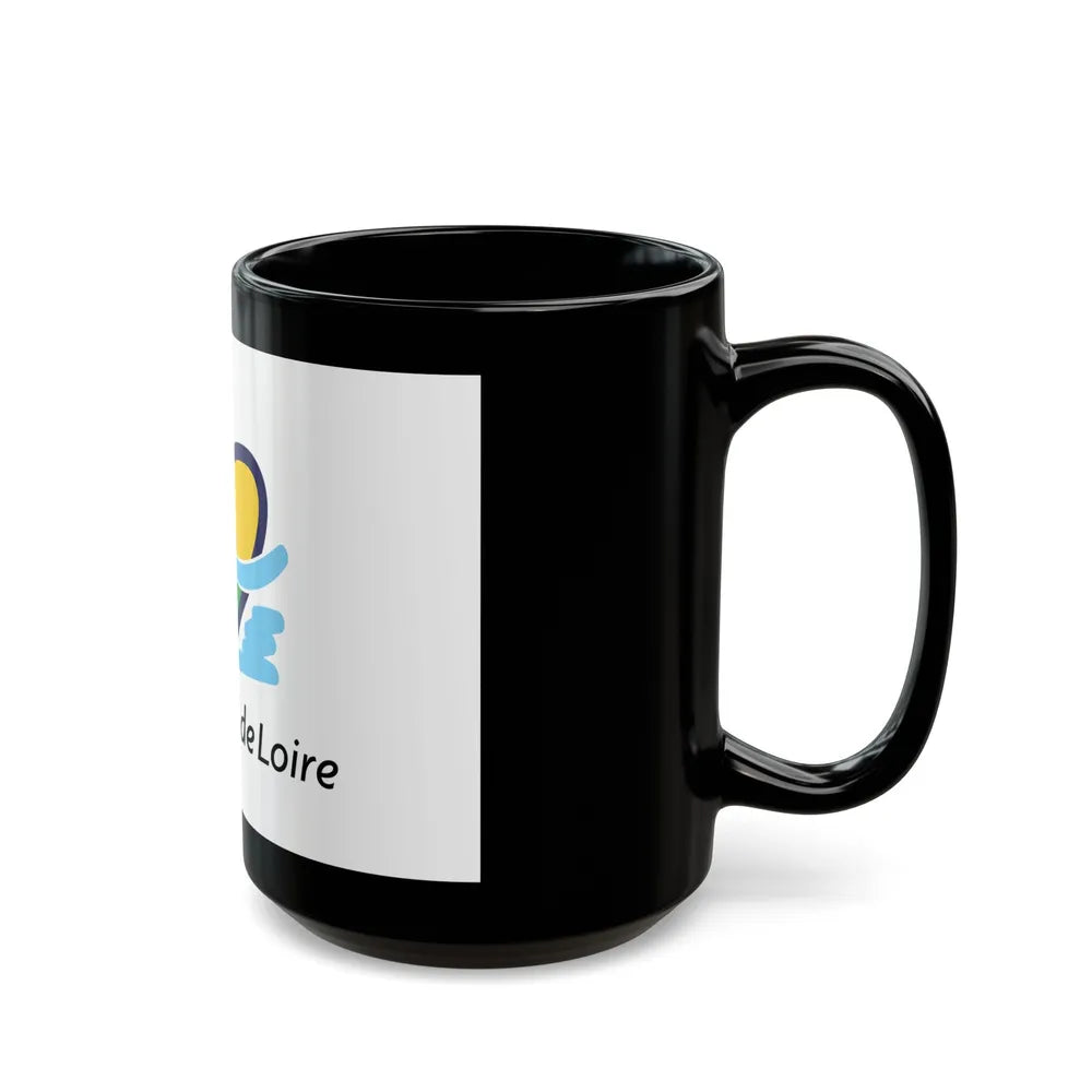 Flag of Centre Val de Loire France - Black Coffee Mug-Go Mug Yourself