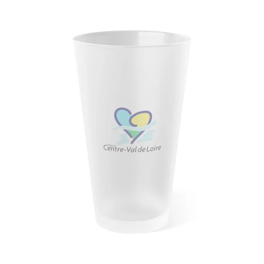 Flag of Centre Val de Loire France - Frosted Pint Glass 16oz-16oz-Frosted-Go Mug Yourself