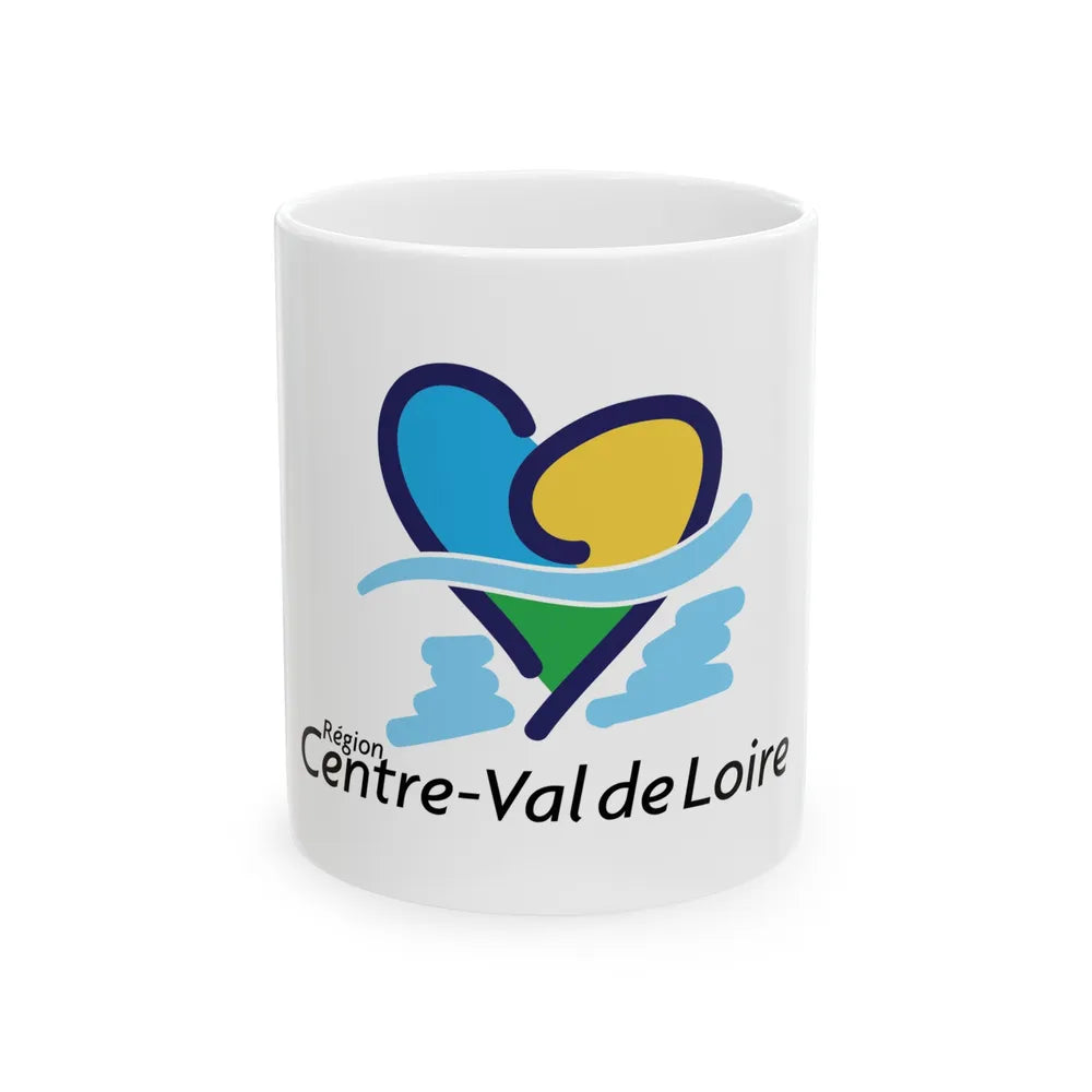 Flag of Centre Val de Loire France - White Coffee Mug-11oz-Go Mug Yourself