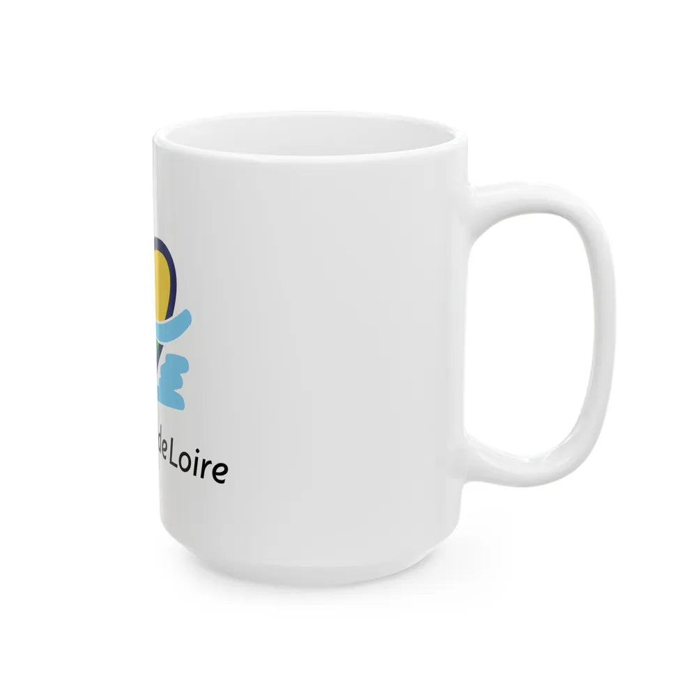 Flag of Centre Val de Loire France - White Coffee Mug-Go Mug Yourself