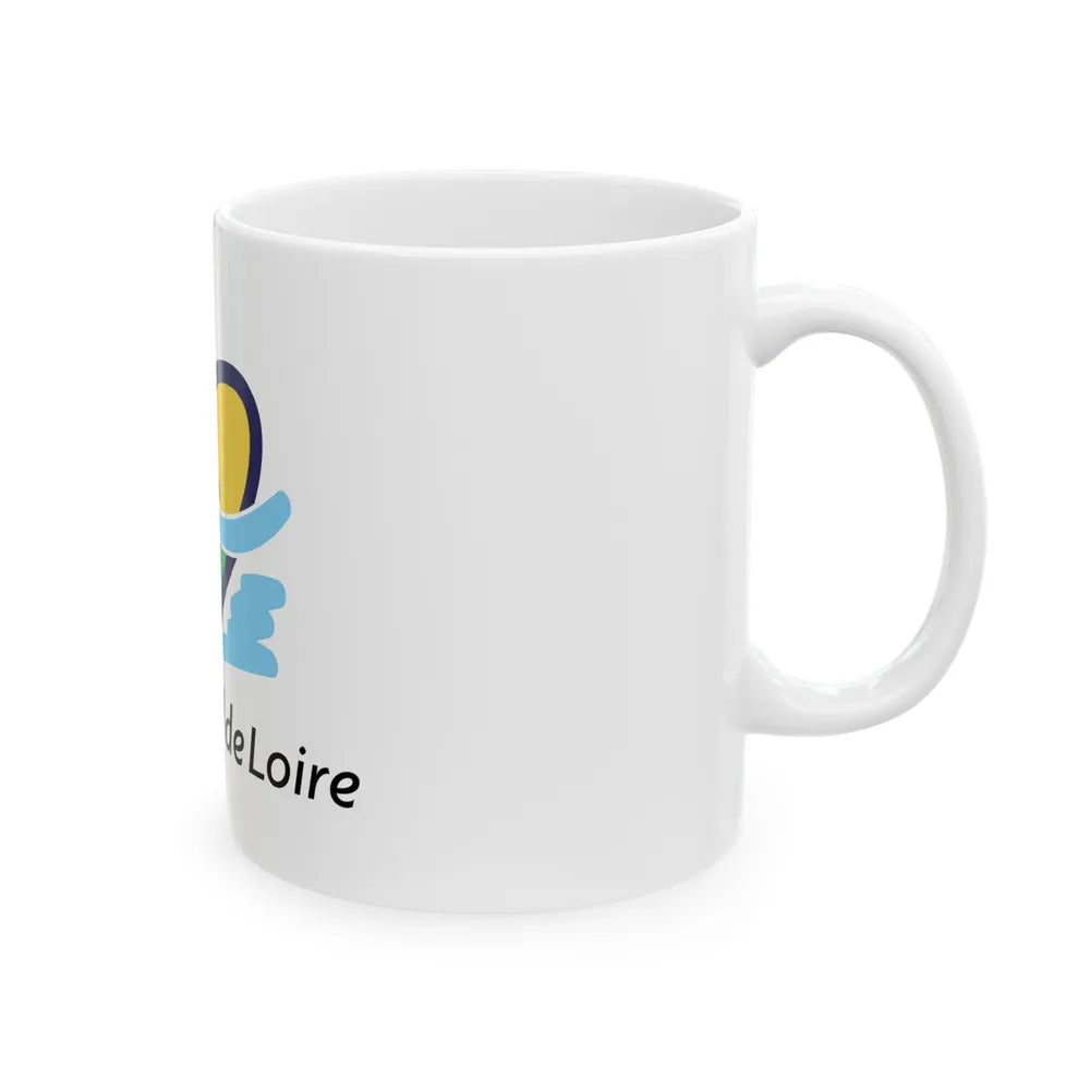 Flag of Centre Val de Loire France - White Coffee Mug-Go Mug Yourself