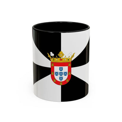 Flag of Ceuta Spain - Accent Coffee Mug 11oz Black - Go Mug Yourself
