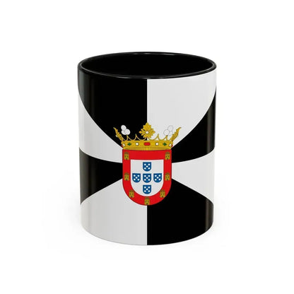 Flag of Ceuta Spain - Accent Coffee Mug 11oz Black - Go Mug Yourself