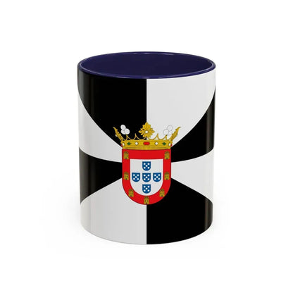 Flag of Ceuta Spain - Accent Coffee Mug 11oz Navy - Go Mug Yourself