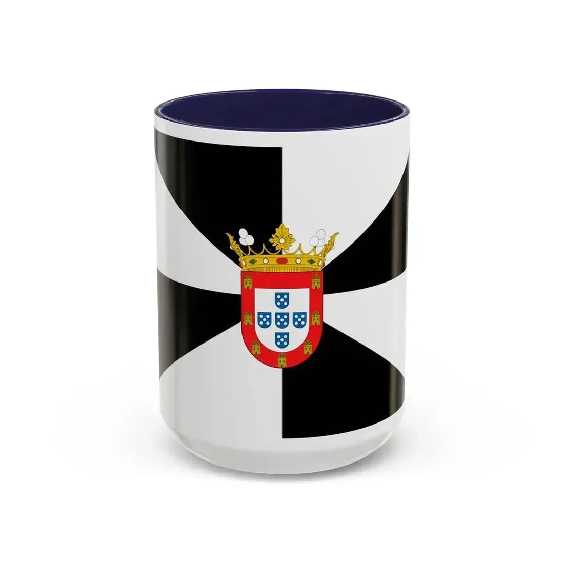 Flag of Ceuta Spain - Accent Coffee Mug 15oz Navy - Go Mug Yourself