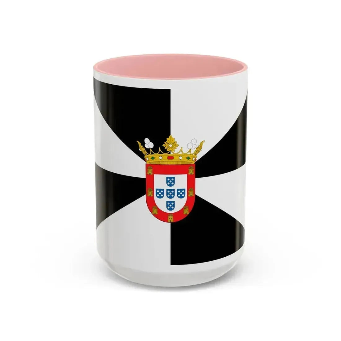 Flag of Ceuta Spain - Accent Coffee Mug 15oz Pink - Go Mug Yourself