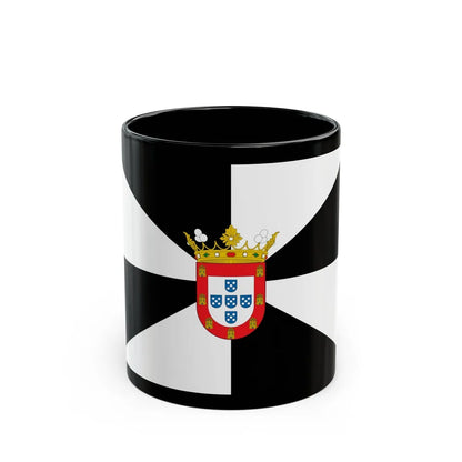 Flag of Ceuta Spain - Black Coffee Mug-11oz-Go Mug Yourself