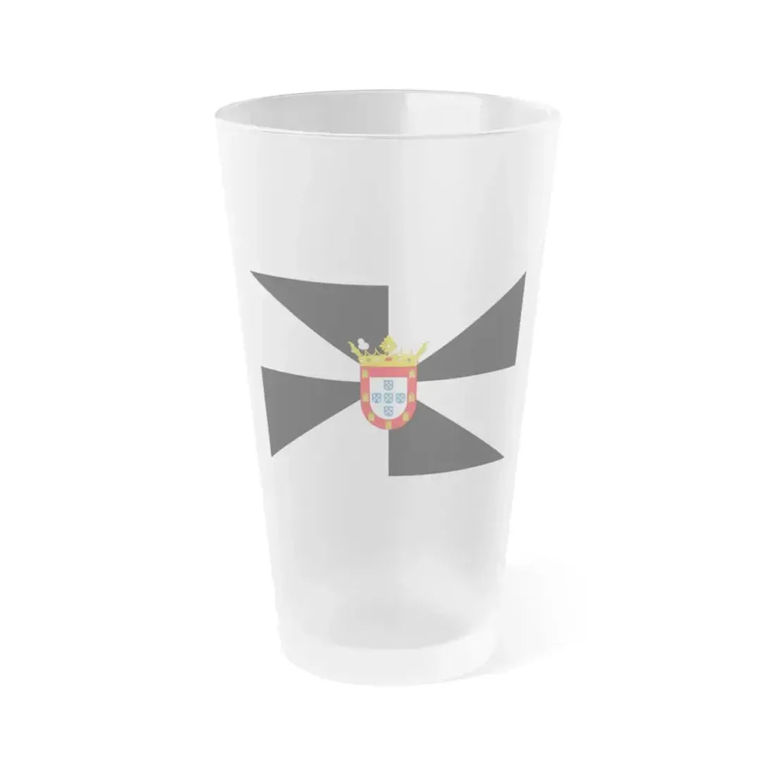 Flag of Ceuta Spain - Frosted Pint Glass 16oz 16oz Frosted - Go Mug Yourself