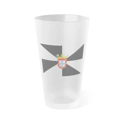 Flag of Ceuta Spain - Frosted Pint Glass 16oz 16oz Frosted - Go Mug Yourself