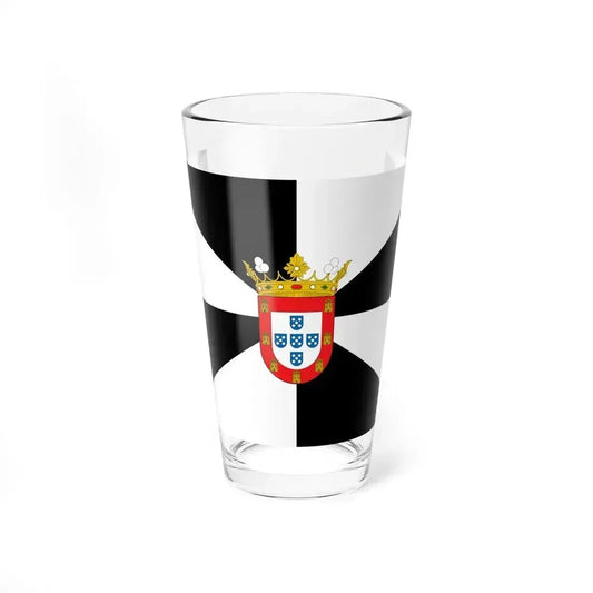 Flag of Ceuta Spain - Pint Glass 16oz 16oz - Go Mug Yourself