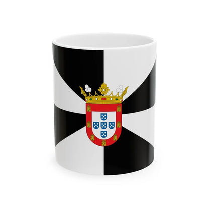 Flag of Ceuta Spain - White Coffee Mug-11oz-Go Mug Yourself