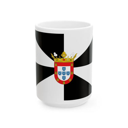 Flag of Ceuta Spain - White Coffee Mug-15oz-Go Mug Yourself