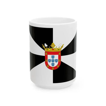 Flag of Ceuta Spain - White Coffee Mug 15oz - Go Mug Yourself