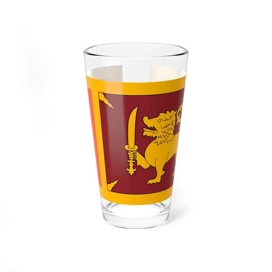 Flag of Ceylon 1951-1972 (Sri Lanka) Pint Glass 16oz 16oz - Go Mug Yourself