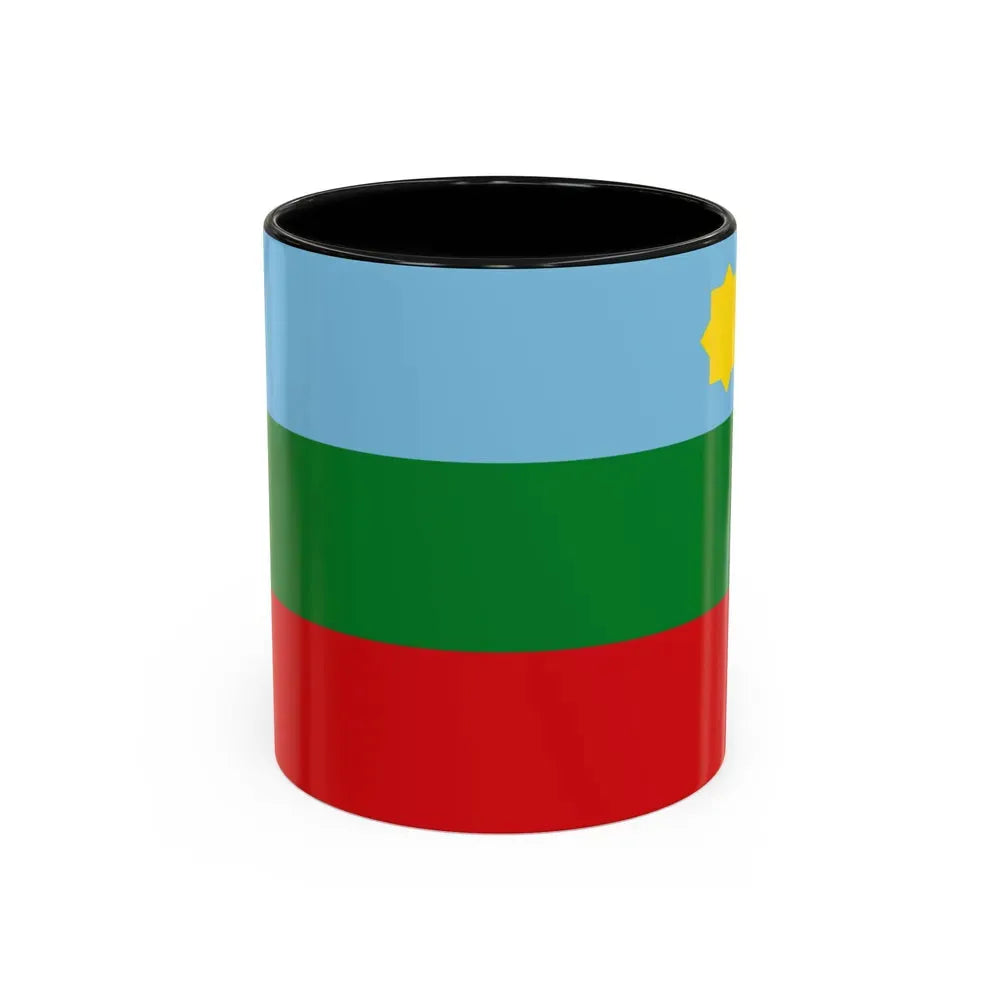 Flag of Chachapoyas capital of the Amazonas Region Peru - Accent Coffee Mug 11oz Black - Go Mug Yourself