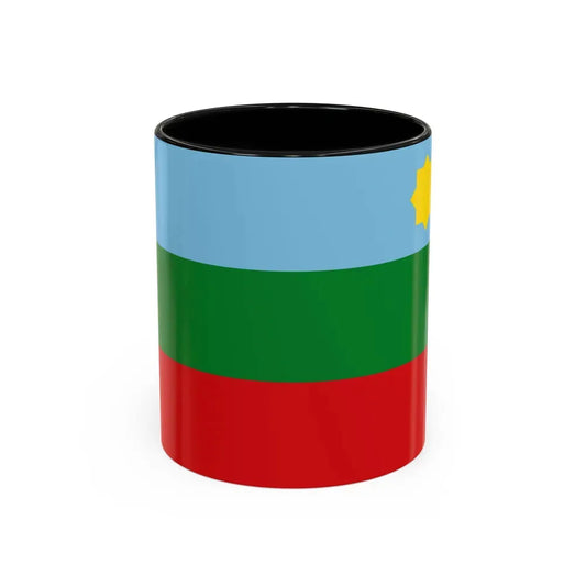 Flag of Chachapoyas capital of the Amazonas Region Peru - Accent Coffee Mug 11oz Black - Go Mug Yourself