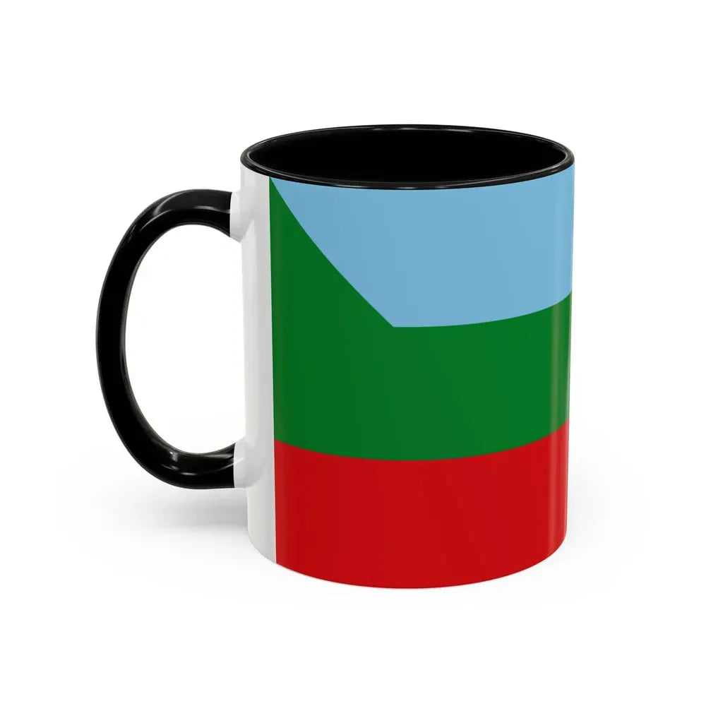 Flag of Chachapoyas capital of the Amazonas Region Peru - Accent Coffee Mug - Go Mug Yourself