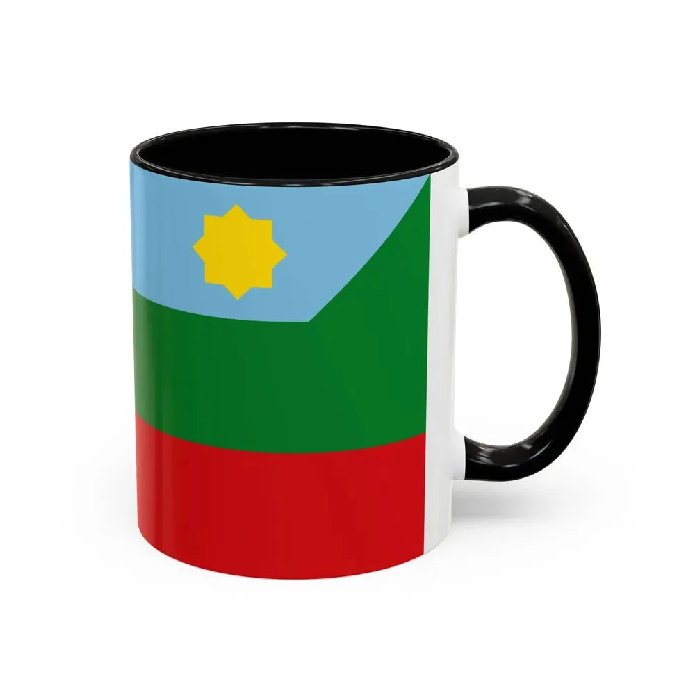 Flag of Chachapoyas capital of the Amazonas Region Peru - Accent Coffee Mug - Go Mug Yourself