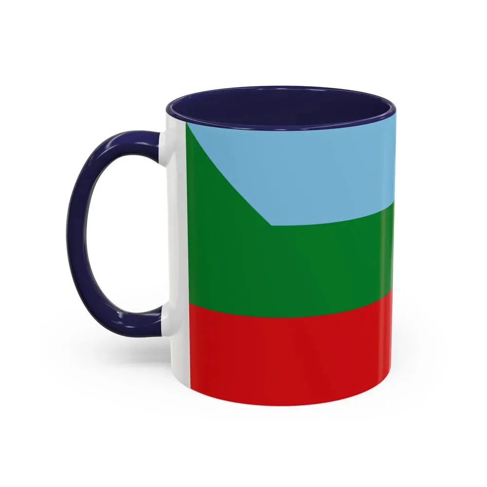 Flag of Chachapoyas capital of the Amazonas Region Peru - Accent Coffee Mug - Go Mug Yourself
