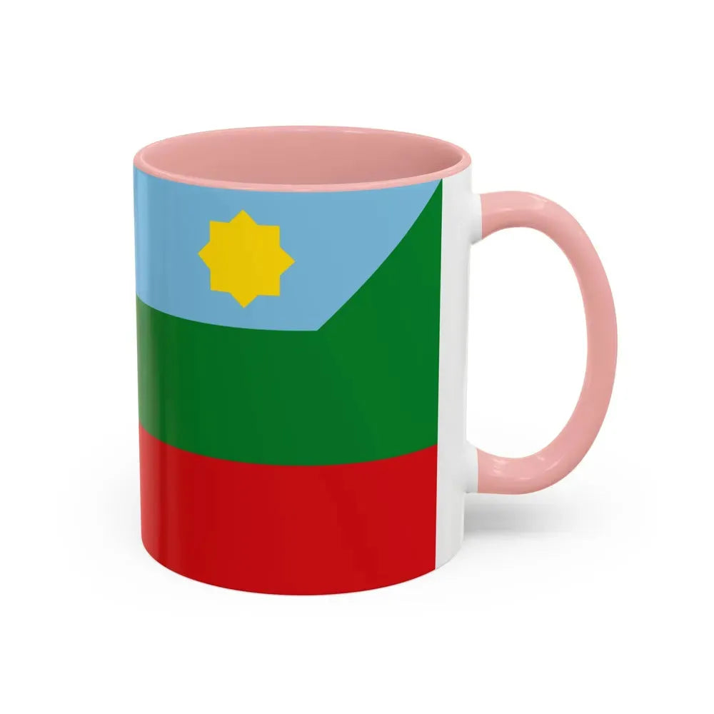 Flag of Chachapoyas capital of the Amazonas Region Peru - Accent Coffee Mug - Go Mug Yourself