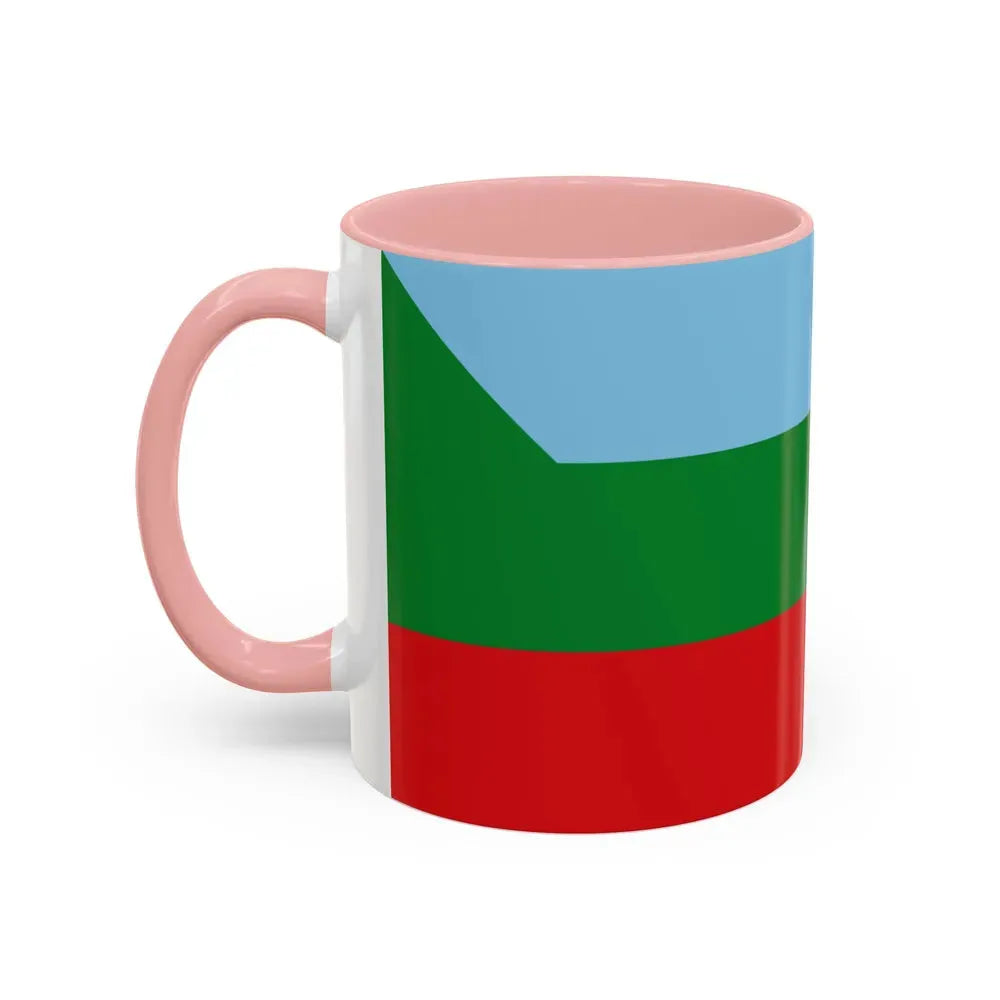 Flag of Chachapoyas capital of the Amazonas Region Peru - Accent Coffee Mug - Go Mug Yourself