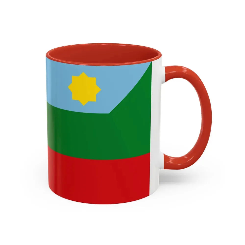 Flag of Chachapoyas capital of the Amazonas Region Peru - Accent Coffee Mug - Go Mug Yourself