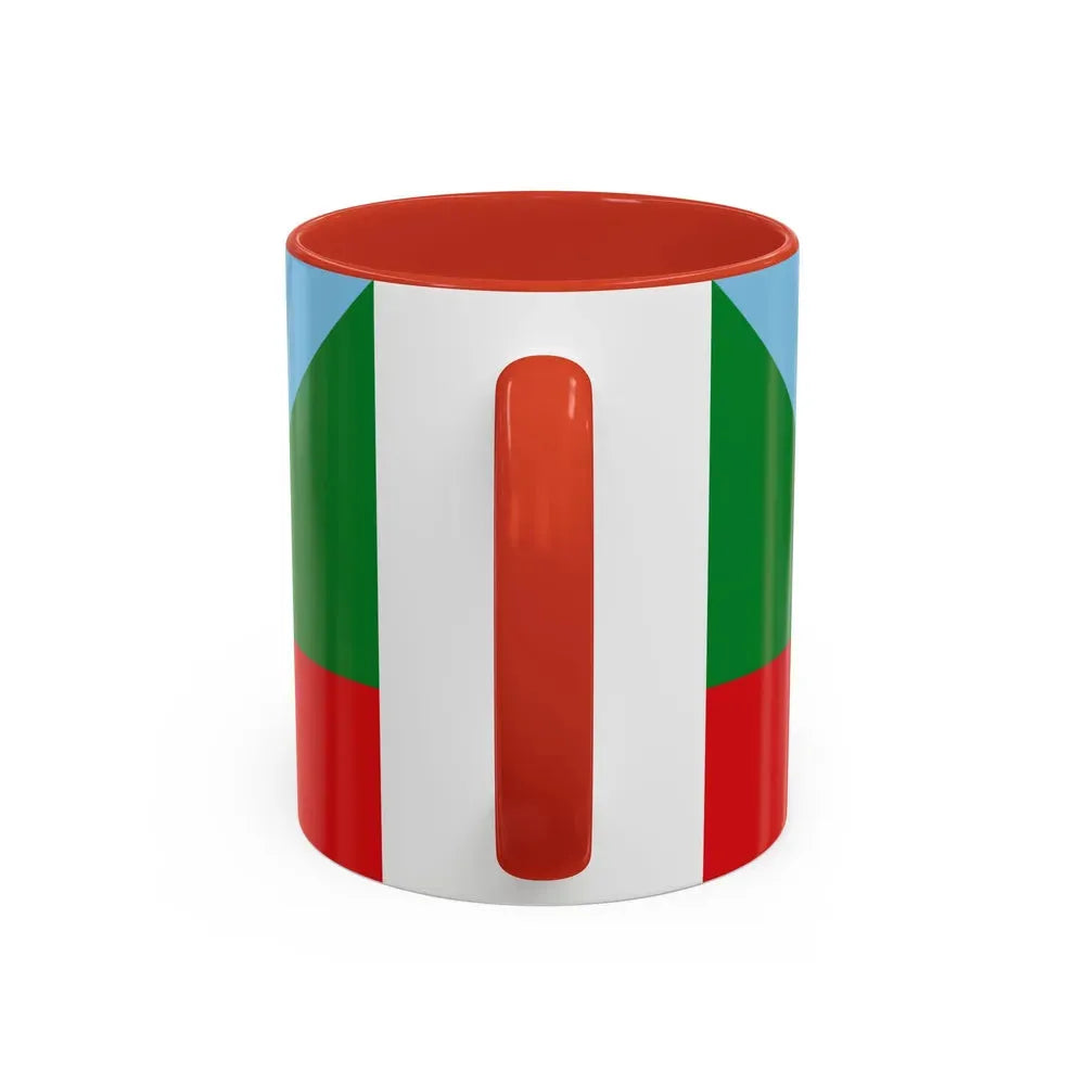 Flag of Chachapoyas capital of the Amazonas Region Peru - Accent Coffee Mug - Go Mug Yourself