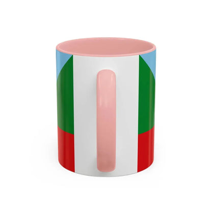 Flag of Chachapoyas capital of the Amazonas Region Peru - Accent Coffee Mug - Go Mug Yourself