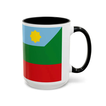 Flag of Chachapoyas capital of the Amazonas Region Peru - Accent Coffee Mug - Go Mug Yourself