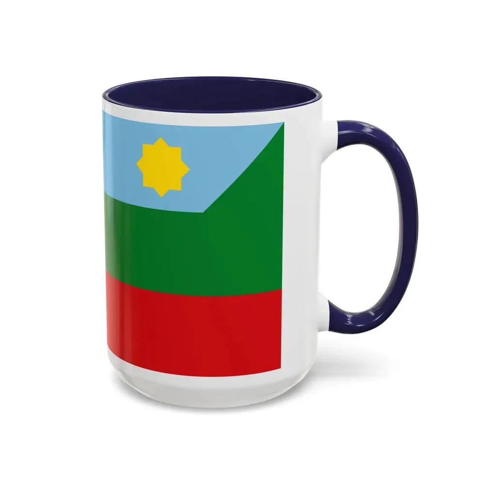 Flag of Chachapoyas capital of the Amazonas Region Peru - Accent Coffee Mug - Go Mug Yourself