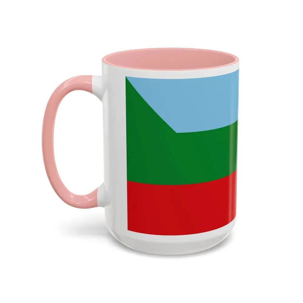 Flag of Chachapoyas capital of the Amazonas Region Peru - Accent Coffee Mug - Go Mug Yourself
