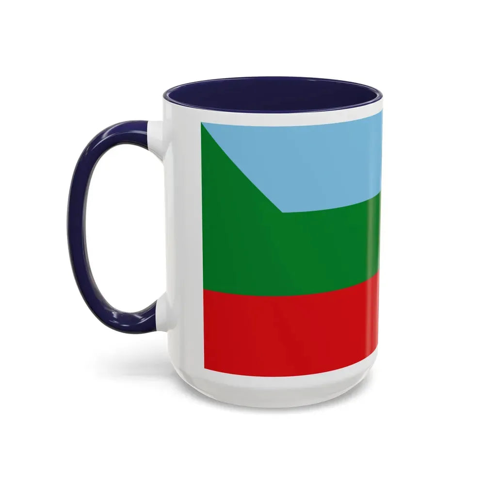 Flag of Chachapoyas capital of the Amazonas Region Peru - Accent Coffee Mug - Go Mug Yourself