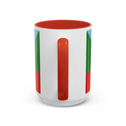Flag of Chachapoyas capital of the Amazonas Region Peru - Accent Coffee Mug - Go Mug Yourself
