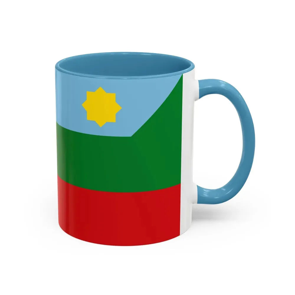 Flag of Chachapoyas capital of the Amazonas Region Peru - Accent Coffee Mug - Go Mug Yourself
