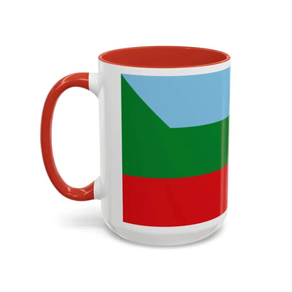 Flag of Chachapoyas capital of the Amazonas Region Peru - Accent Coffee Mug - Go Mug Yourself