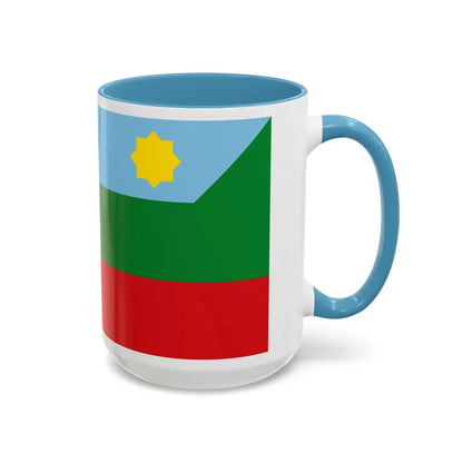 Flag of Chachapoyas capital of the Amazonas Region Peru - Accent Coffee Mug - Go Mug Yourself