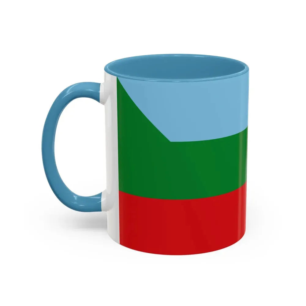 Flag of Chachapoyas capital of the Amazonas Region Peru - Accent Coffee Mug - Go Mug Yourself