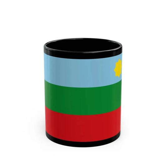 Flag of Chachapoyas capital of the Amazonas Region Peru - Black Coffee Mug 11oz - Go Mug Yourself