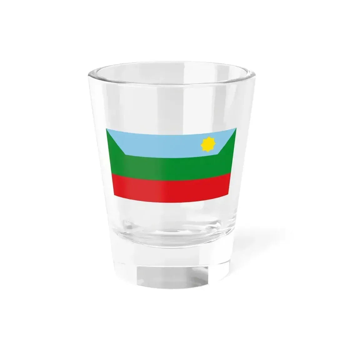 Flag of Chachapoyas capital of the Amazonas Region Peru - Shot Glass 1.5oz 1.5oz - Go Mug Yourself