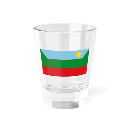 Flag of Chachapoyas capital of the Amazonas Region Peru - Shot Glass 1.5oz 1.5oz - Go Mug Yourself