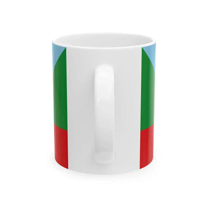Flag of Chachapoyas capital of the Amazonas Region Peru - White Coffee Mug - Go Mug Yourself