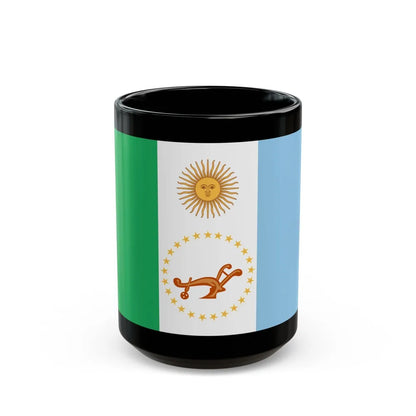 Flag of Chaco Province Argentina - Black Coffee Mug-15oz-Go Mug Yourself