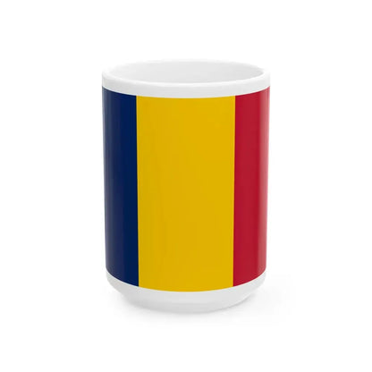 Flag of Chad (Chad) White Coffee Mug 15oz - Go Mug Yourself