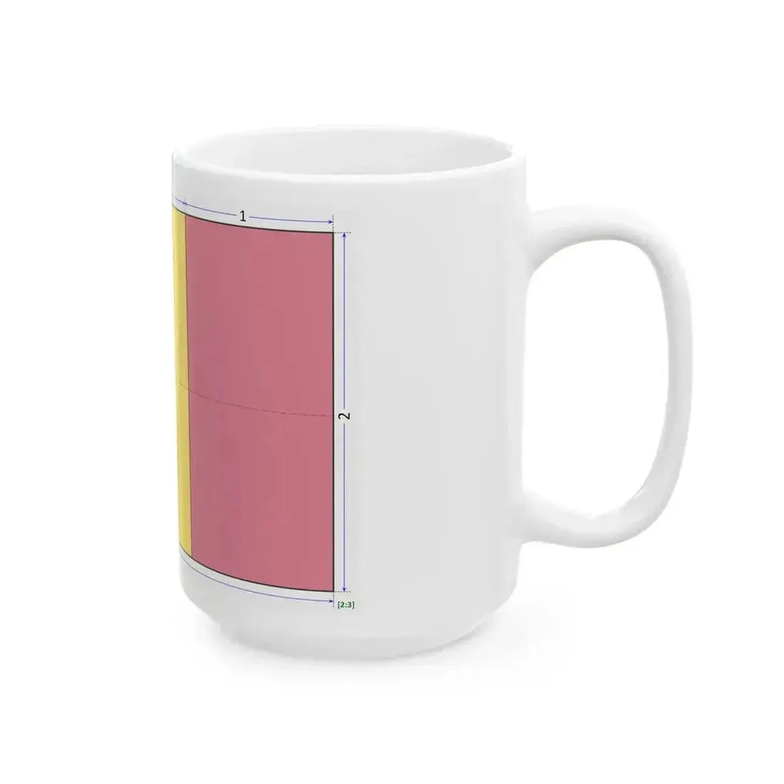 Flag of Chad construction sheet (Chad) White Coffee Mug - Go Mug Yourself