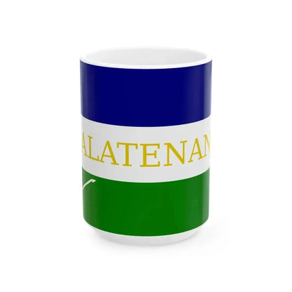 Flag of Chalatenango (El Salvador) White Coffee Mug 15oz - Go Mug Yourself