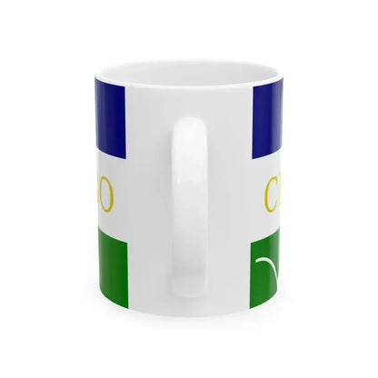 Flag of Chalatenango (El Salvador) White Coffee Mug - Go Mug Yourself