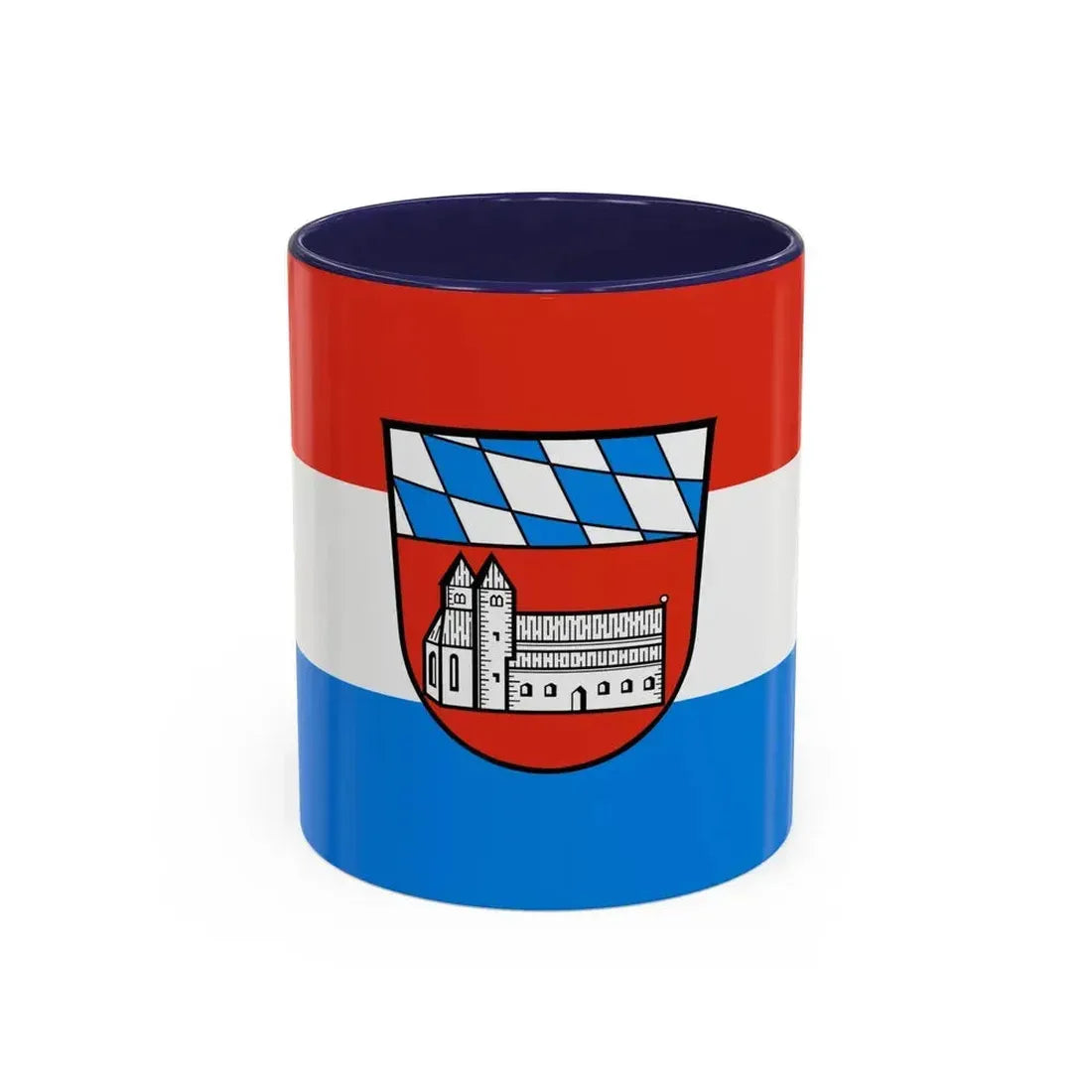 Flag of Cham Germany - Accent Coffee Mug 11oz Navy - Go Mug Yourself