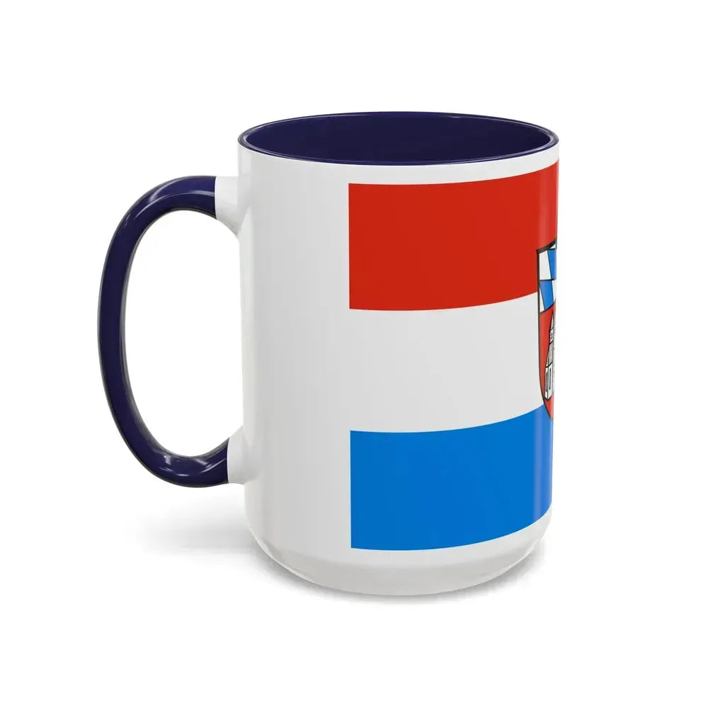 Flag of Cham Germany - Accent Coffee Mug - Go Mug Yourself